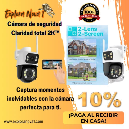 Cámara de seguridad Claridad total 2K™