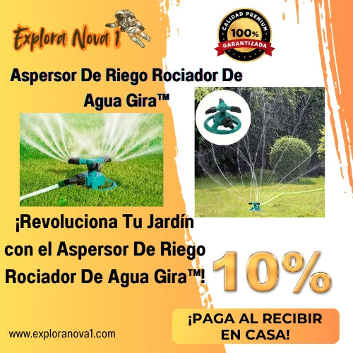 Aspersor de riego rociador de agua giratorio™