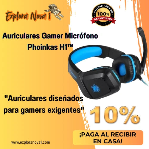 Auriculares Gamer Micrófono Phoinkas H1™